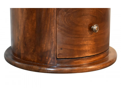 Artisan Drum Bedside - Chestnut