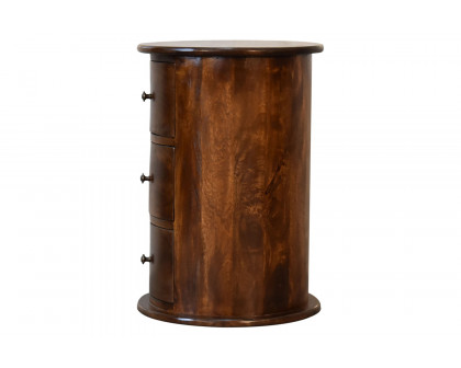 Artisan Drum Bedside - Chestnut