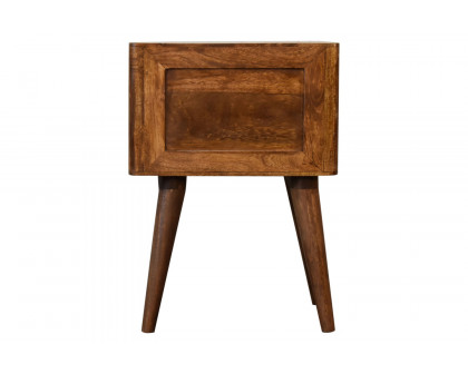 Artisan - Arch Bedside in Chestnut