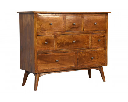 Artisan - Solid Wood 8 Drawer Chest in Chestnut