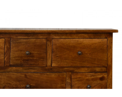 Artisan - Solid Wood 8 Drawer Chest in Chestnut