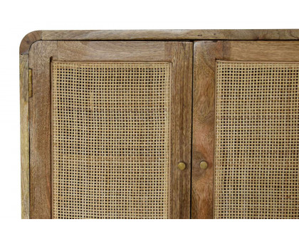 Artisan - Gray Washed Wall Mounted Woven Cabinet