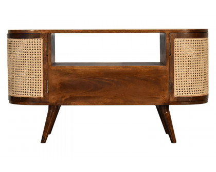 Artisan - Woven Media Unit in Chestnut