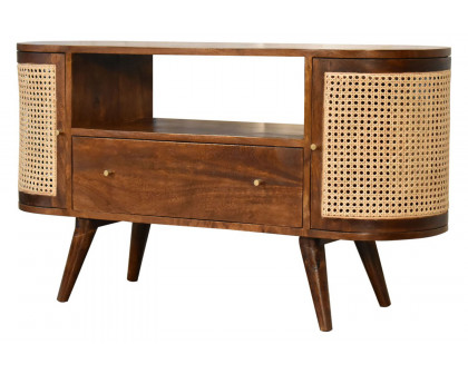 Artisan - Woven Media Unit in Chestnut