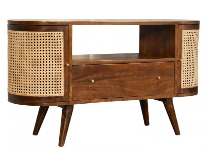 Artisan - Woven Media Unit in Chestnut