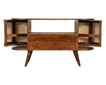 Artisan - Woven Media Unit in Chestnut