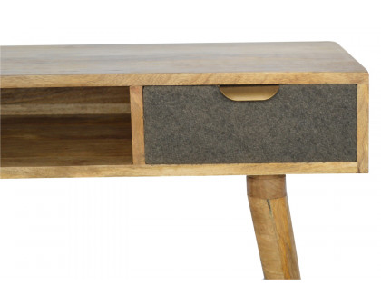 Artisan - Gray Tweed Writing Desk