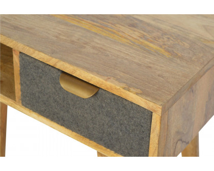 Artisan - Gray Tweed Writing Desk