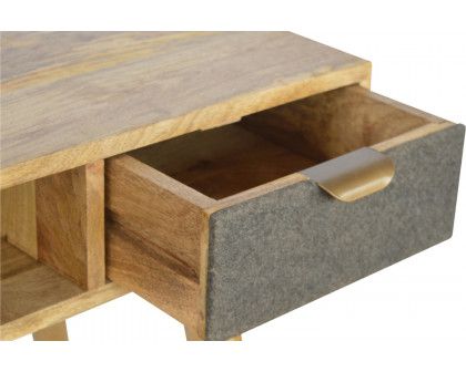 Artisan - Gray Tweed Writing Desk