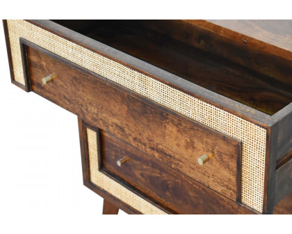 Artisan - Square Woven Chest in Chestnut