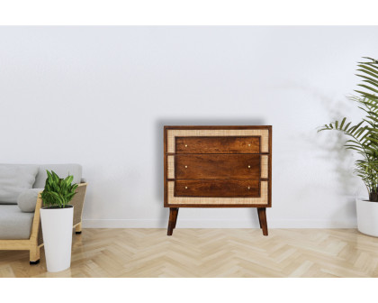 Artisan - Square Woven Chest in Chestnut