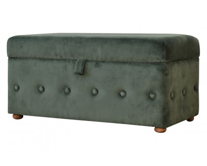 Artisan - Lid-up Cotton Velvet Ottoman