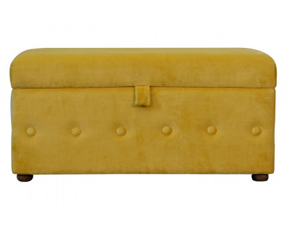 Artisan - Lid-up Cotton Velvet Ottoman