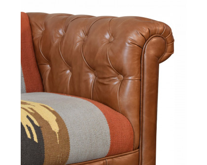 Artisan - Chesterfield Sofa in 2 Seater, Durrie/Leather