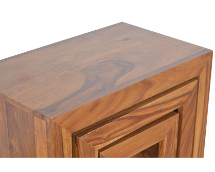 Artisan - Sheesham Wood Set of 3 Cubed Nesting Tables