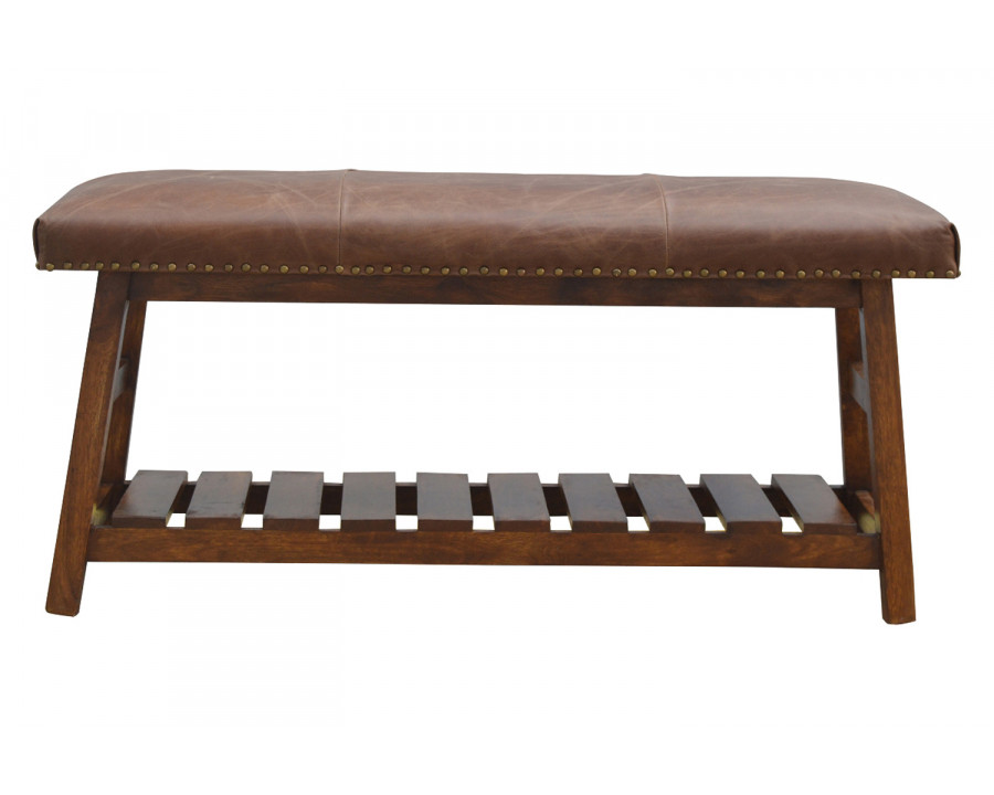 Artisan - Buffalo Hide Hallway Bench