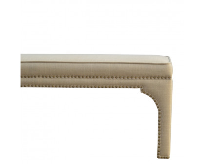 Artisan - Occasional Bench in Mud, Linen