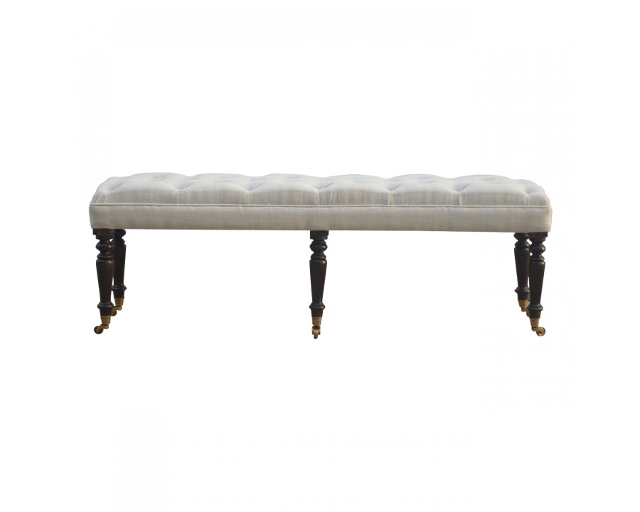 Artisan - Hallway Castor Bench in Mango Wood