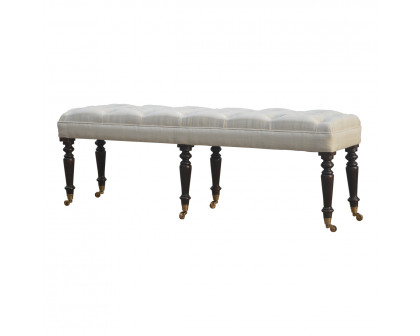 Artisan - Hallway Castor Bench in Mango Wood