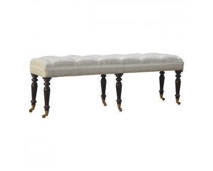 Artisan - Hallway Castor Bench in Mango Wood