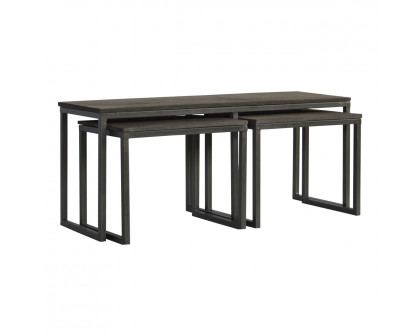 Artisan - Set of 3 Tables with Iron Base