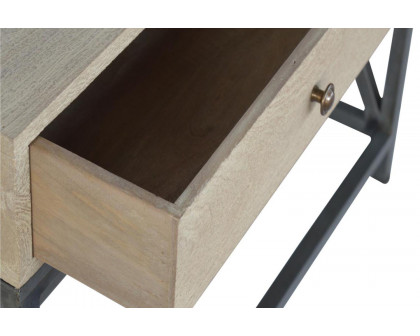 Artisan - Mango Wood Metal Base Console Table