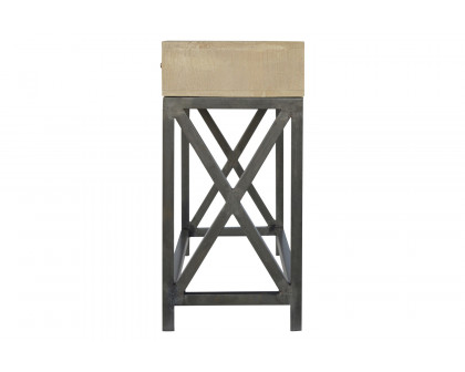 Artisan - Mango Wood Metal Base Console Table