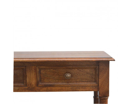 Artisan - Hallway Console Table with 4 Drawers in Light Walnut