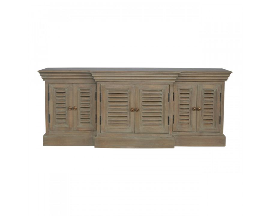 Artisan - Shutter TV Cabinet in Gray