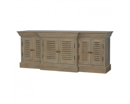 Artisan - Shutter TV Cabinet in Gray