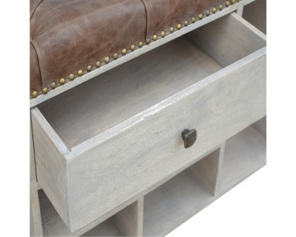 Artisan - Buffalo Cabinet with 4 Slot Shoes in Tweed