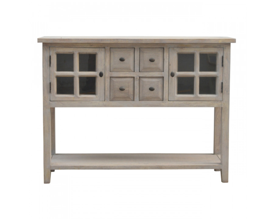 Artisan - Glazed Console with 2 Door and 4 Drawer