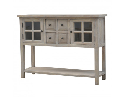 Artisan - Glazed Console with 2 Door and 4 Drawer