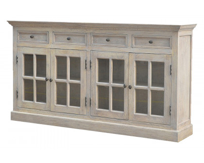 Artisan - Acid Wash Glazed Sideboard in Stone Wash