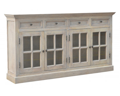 Artisan - Acid Wash Glazed Sideboard in Stone Wash