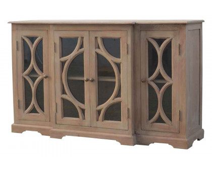 Artisan - Media Unit with 2 Hand Carved Glazed Doors