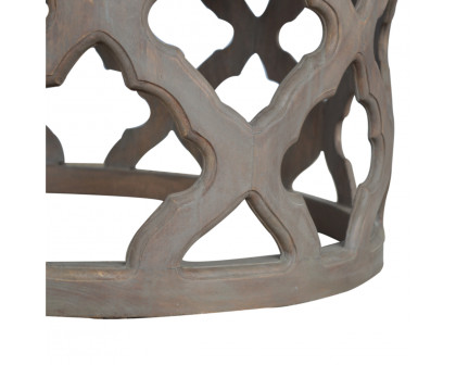 Artisan - Cut-Out Stool in Gray, Large