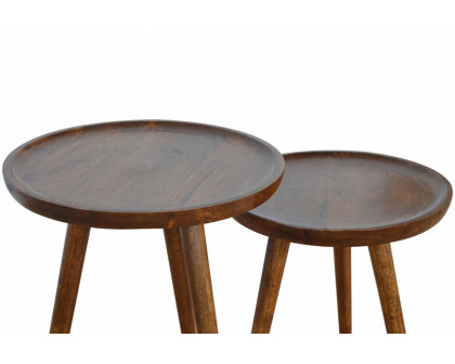 Artisan - Tray Nesting Stools in Chestnut