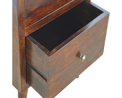 Artisan - Nordic Nightstand with 2 Drawers in Walnut