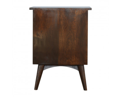 Artisan - Nordic Nightstand with 2 Drawers in Walnut