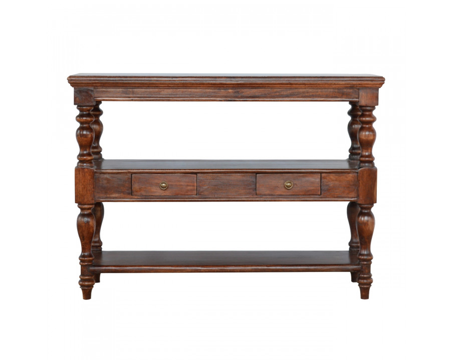 Artisan - Solid Turned Leg Console Table in Wood