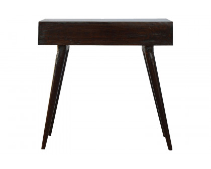 Artisan Solid Wood Open Slot Writing Desk - Walnut