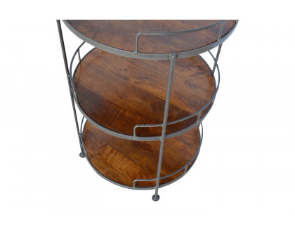 Artisan - Industrial Round Butler Tray Table