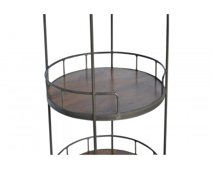 Artisan - Industrial Round Butler Tray Table