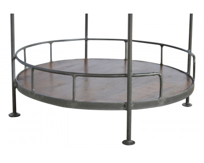 Artisan - Industrial Round Butler Tray Table