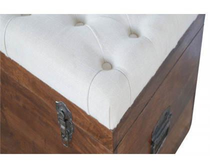 Artisan - Solid Wood D-Button Lid Up Storage Box