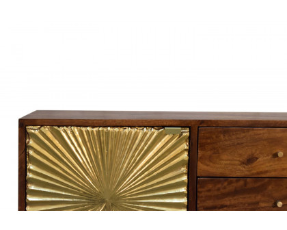 Artisan Manila Gold Sideboard - Tapered Legs