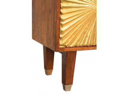 Artisan Manila Gold Sideboard - Tapered Legs