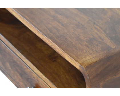 Artisan - U-Curved Console Table in Chestnut