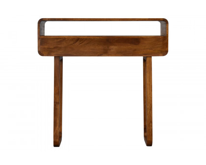 Artisan - U-Curved Console Table in Chestnut